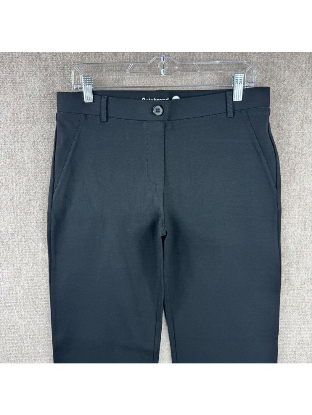 Betabrand Bootcut Classic Dress Pant Yoga Pant Large Black Ponte Knit Capsule - Picture 2 of 11